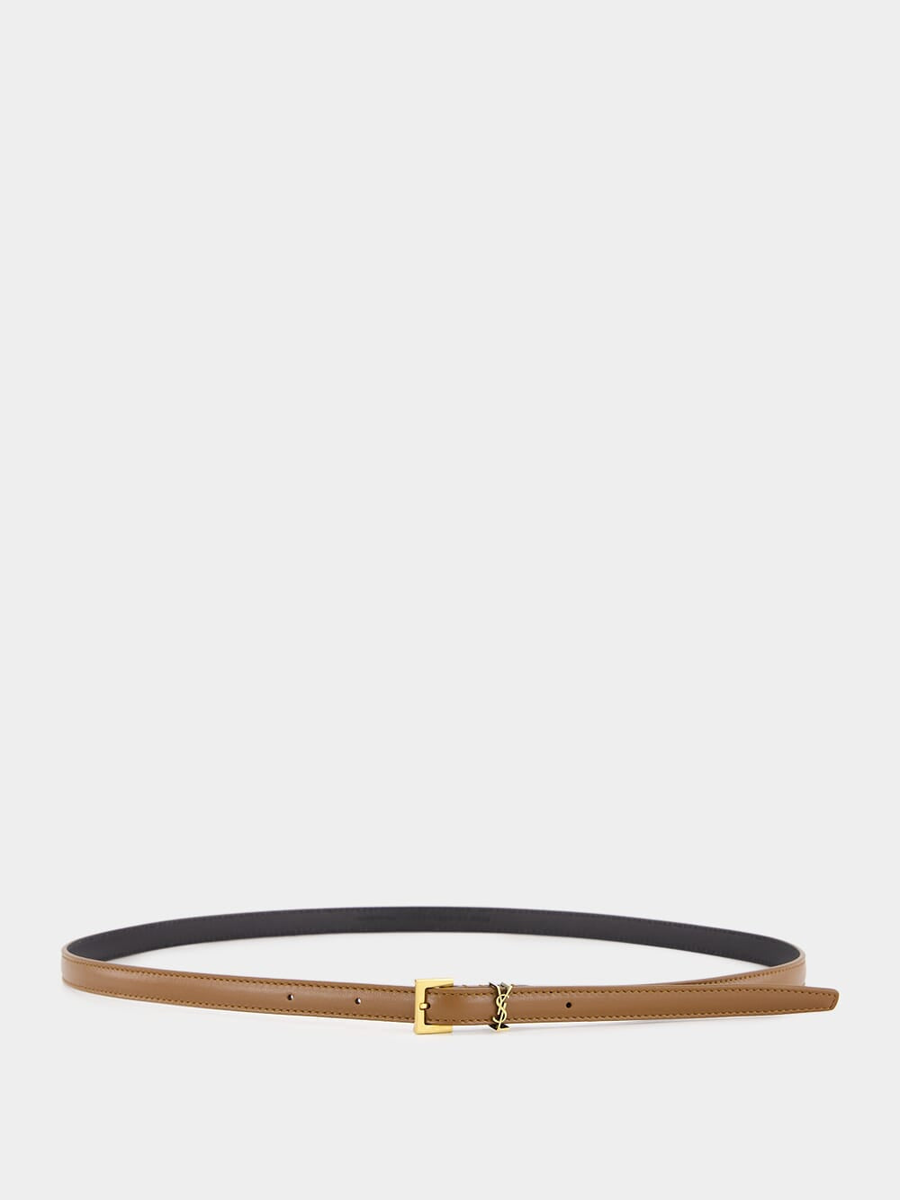 Cassandre Extra Thin Ginger Bread Leather Belt