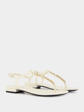 Gucci Signoria White Thong Sandals