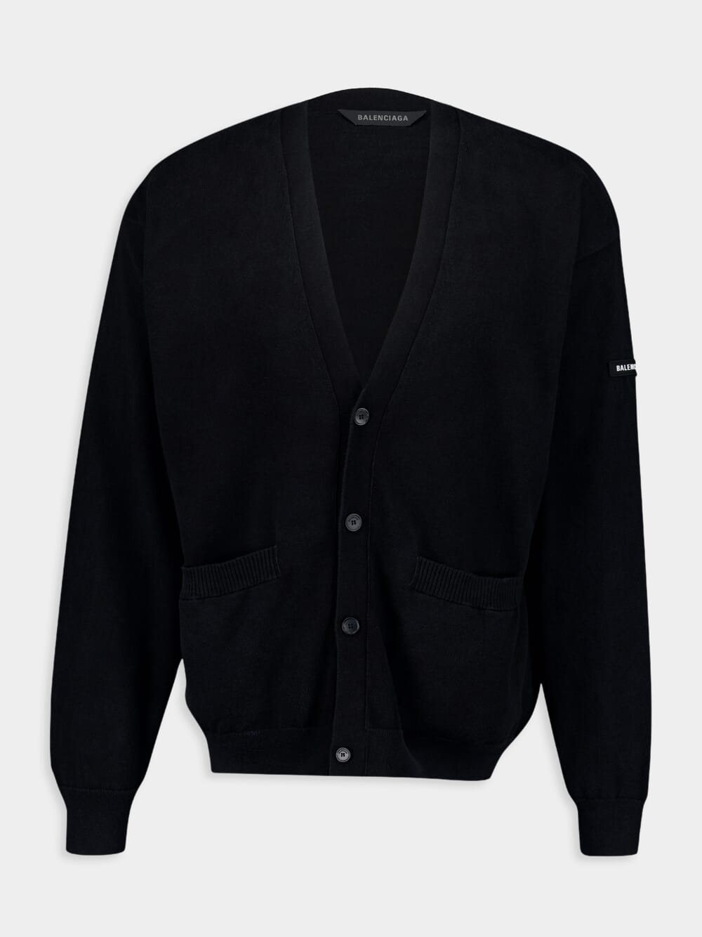 Black Cotton Cardigan