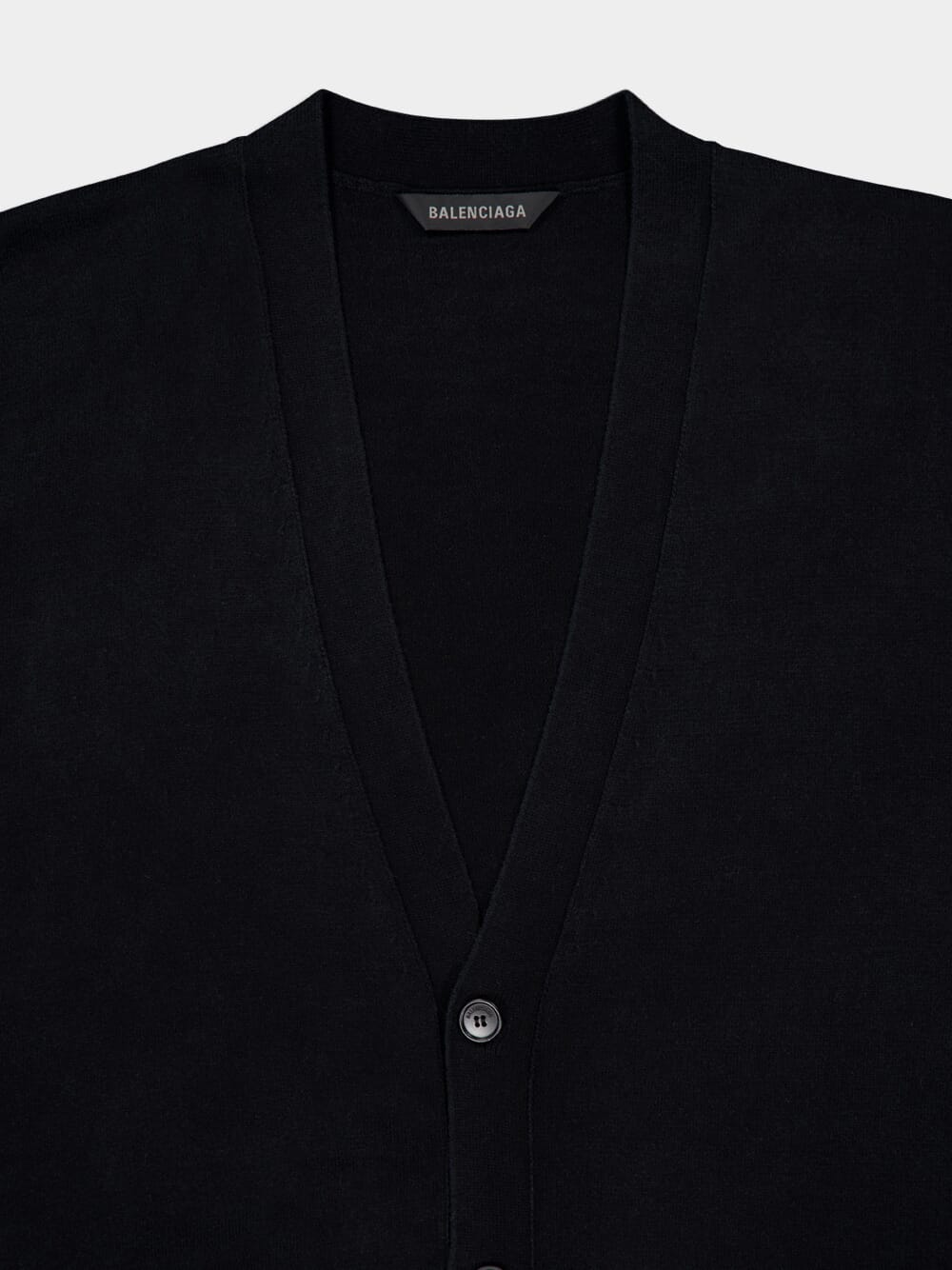 Black Cotton Cardigan