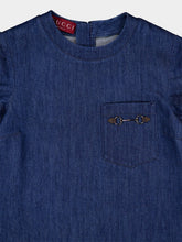 Gucci Denim Mini Dress with Horsebit