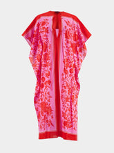 Gucci Floral Fuchsia and Red Midi Dress