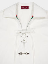 Gucci GG Cotton Dress with Horsebit