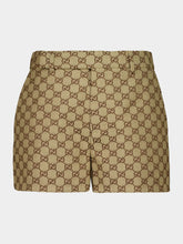 Gucci Camel and Ebony GG Canvas Shorts