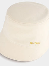 Gucci Ivory Canvas Bucket Hat