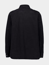 Gucci Dark Grey Denim shirt with Gucci embroidery