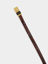 Saint Laurent Thin Python Anchor Belt