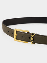 Saint Laurent Light Musk Grained Lambskin Belt