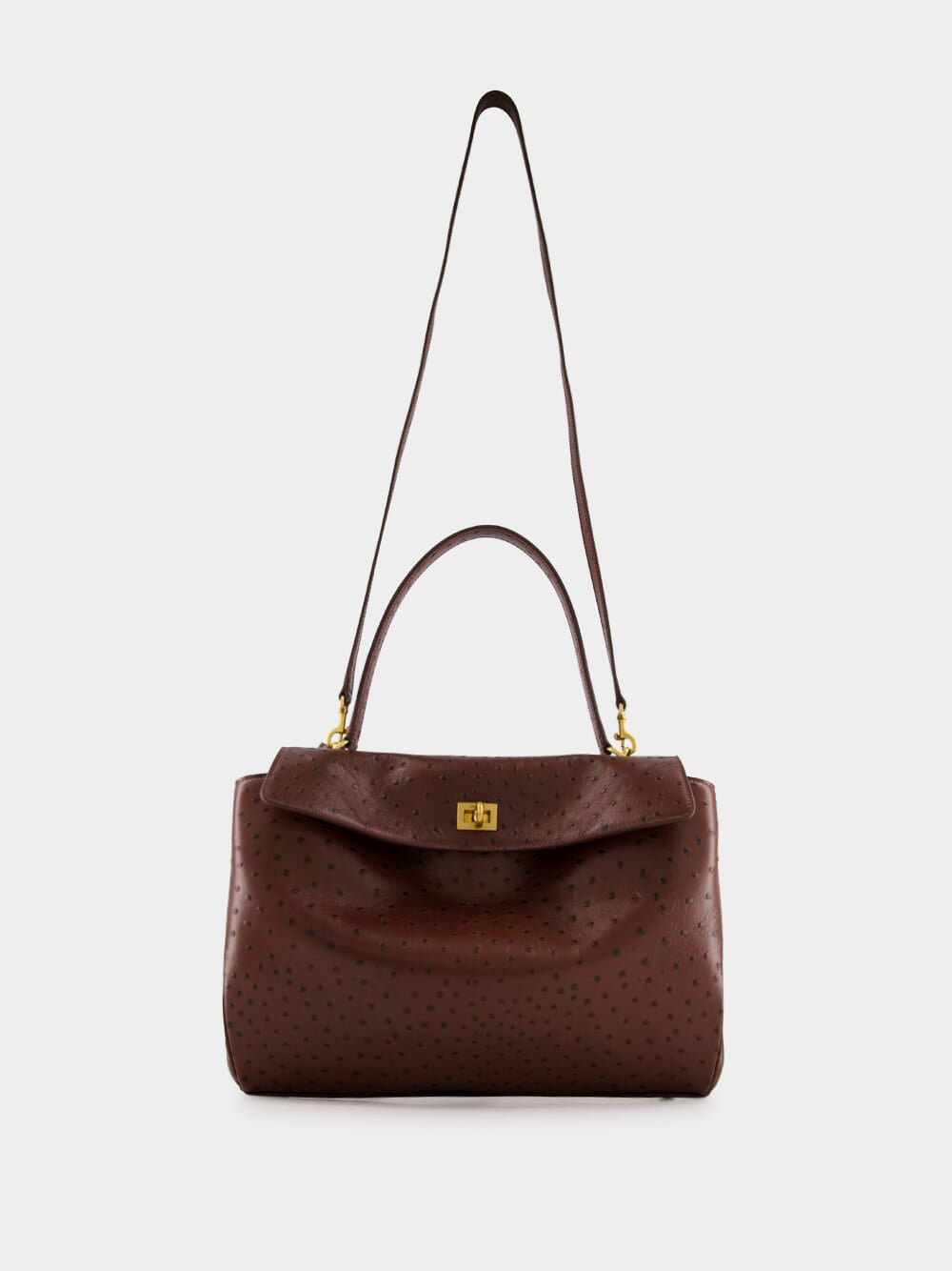 Chocolate Brown Rodeo Twist-Lock Tote Bag