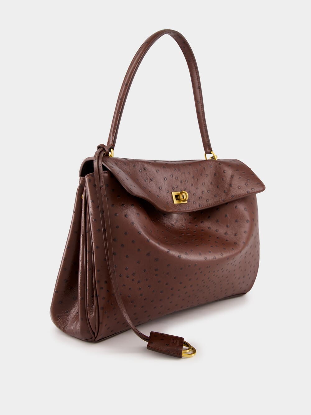 Chocolate Brown Rodeo Twist-Lock Tote Bag