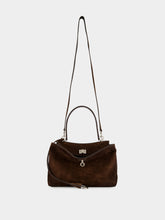 Balenciaga Light Espresso Rodeo Small Suede Handbag