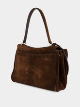 Balenciaga Light Espresso Rodeo Small Suede Handbag
