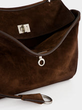 Balenciaga Light Espresso Rodeo Small Suede Handbag