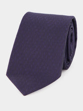 Gucci Navy Allover Gucci Silk Tie