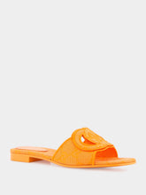 Gucci Interlocking G Orange Slide Sandal
