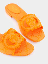 Gucci Interlocking G Orange Slide Sandal