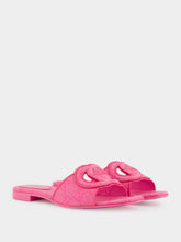 Gucci Interlocking G Pink Slide Sandals