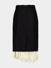 Balenciaga Black Lingerie Tailored Skirt