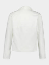 Gucci White Denim V-Neck Shirt with Strings