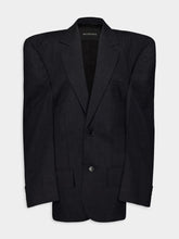 Balenciaga Pinstripe Wool Blazer
