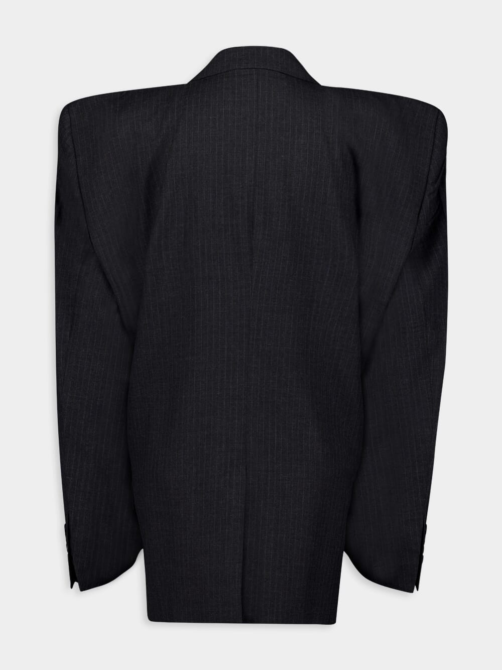 Pinstripe Wool Blazer