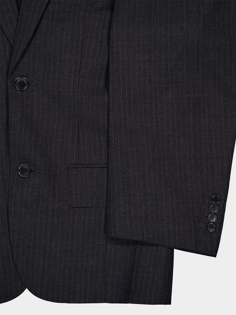 Pinstripe Wool Blazer