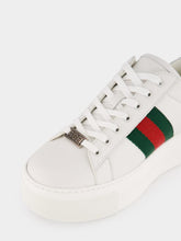 Gucci White Leather Ace Sneakers