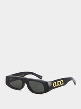 Gucci Geometric Black Frame Sunglasses