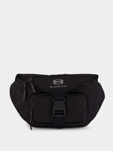 Balenciaga Black Fabric Large Unity Belt Bag