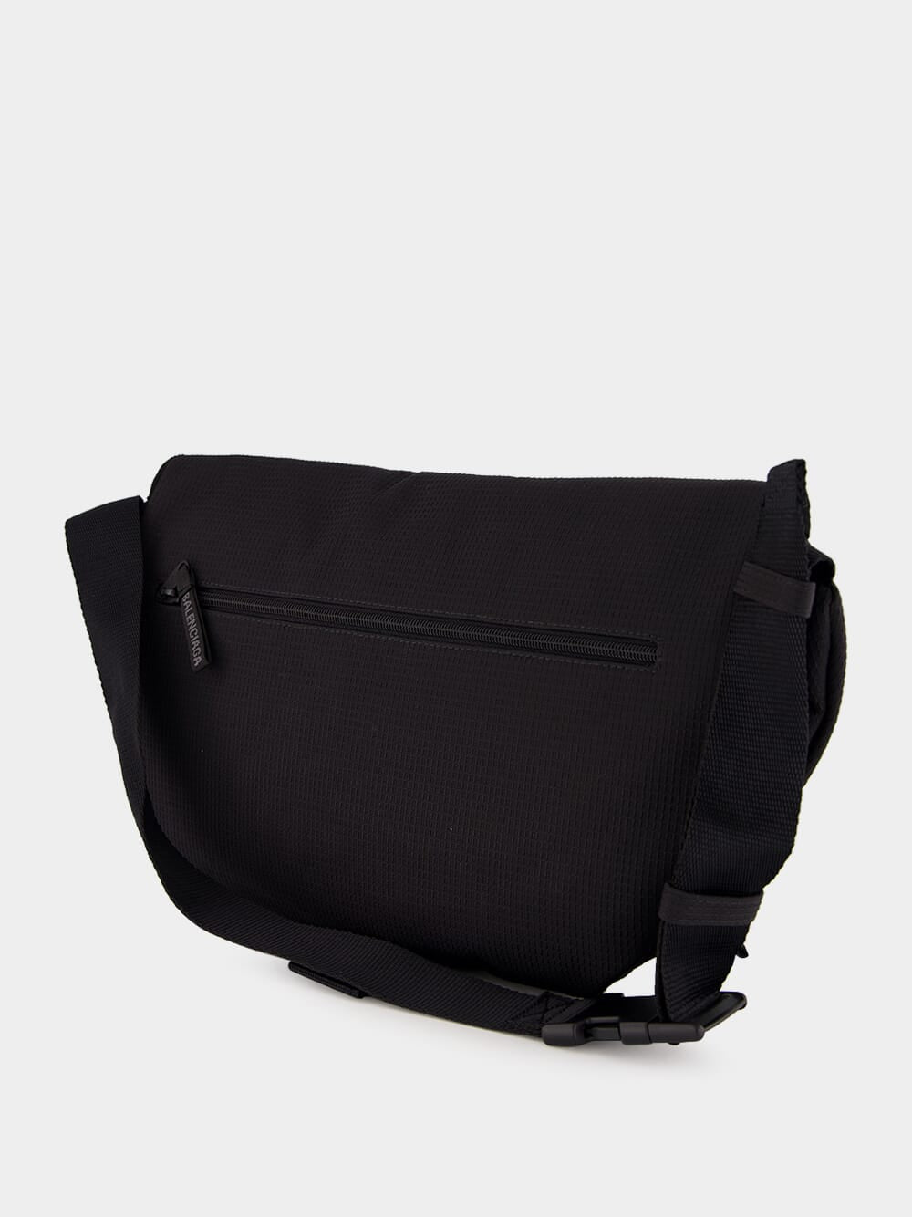 Black Fabric Large Unity Belt Bag