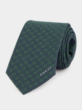 Gucci Dark Green Horsebit Silk Tie