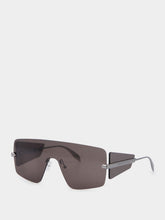 McQueen Dark Grey Shield Sunglasses