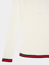 Gucci Ribbed Silk Long-Sleeved Top