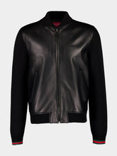 Gucci Black Nappa Leather Bomber Jacket