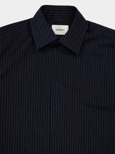 Saint Laurent Black Cassandre Striped Shirt
