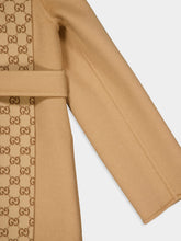 Gucci Camel Reversible GG Wool Blend Coat