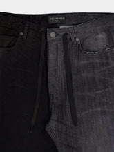 Balenciaga Fifty-Fifty Black Denim Pants