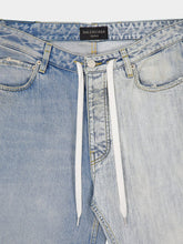 Balenciaga Blue Fifty-Fifty Pants