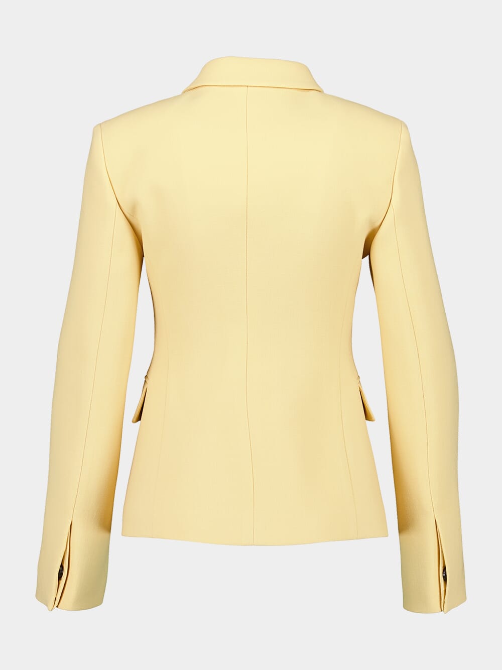 Light Yellow Wool Crêpe Jacket