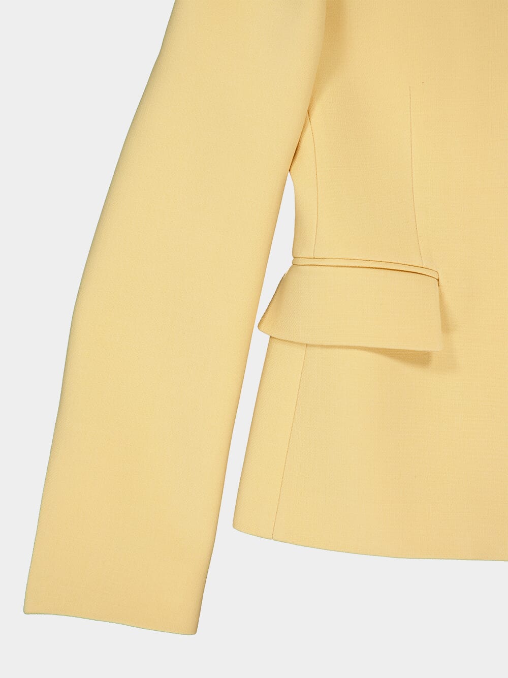 Light Yellow Wool Crêpe Jacket