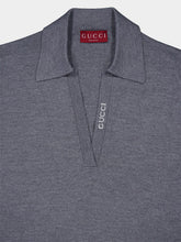 Gucci Grey Extra Fine Wool Polo Top