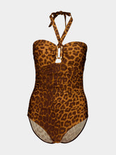 Zimmermann Mahon Leopard Bamboo Link Swimsuit