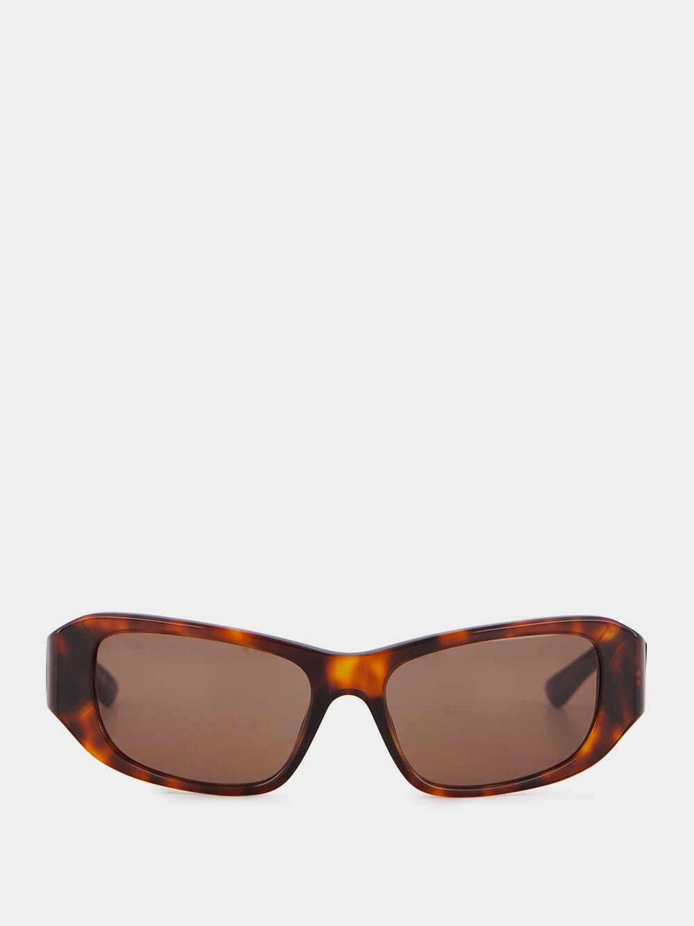 Red Havana Rectangle Sunglasses