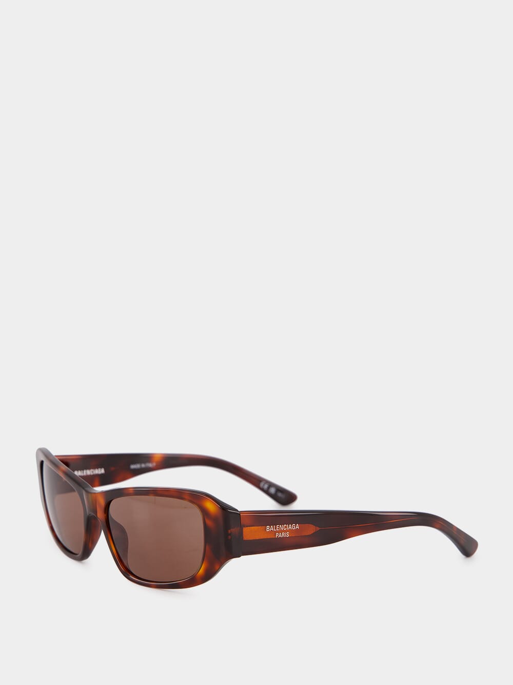 Red Havana Rectangle Sunglasses