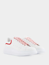 Alexander McQueen White and Red Leather Sneakers