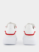 Alexander McQueen White and Red Leather Sneakers