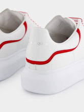 Alexander McQueen White and Red Leather Sneakers