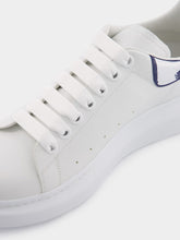 Alexander McQueen White and Indigo Oversized Sneakers