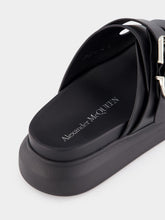 Alexander McQueen Black Hybrid Slide