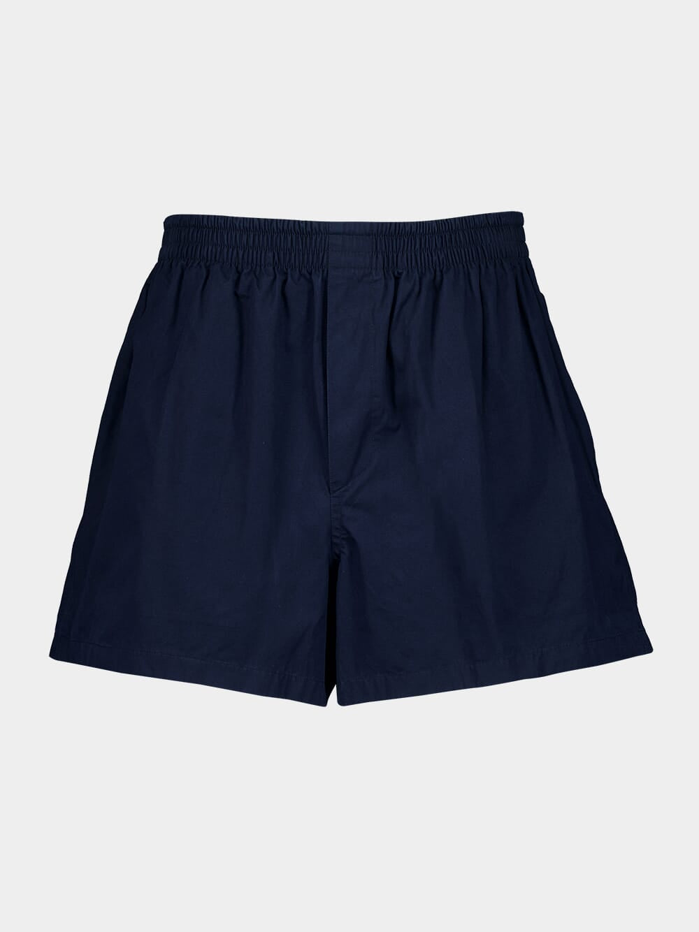 Dark Blue Cotton Poplin Boxer Shorts